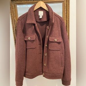 Joie wool jacket, mulberry color.
